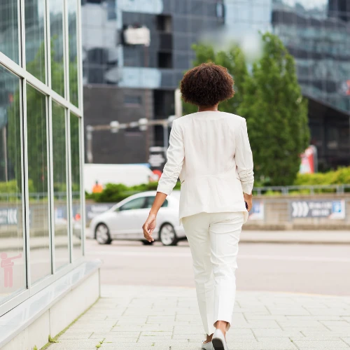 walking away