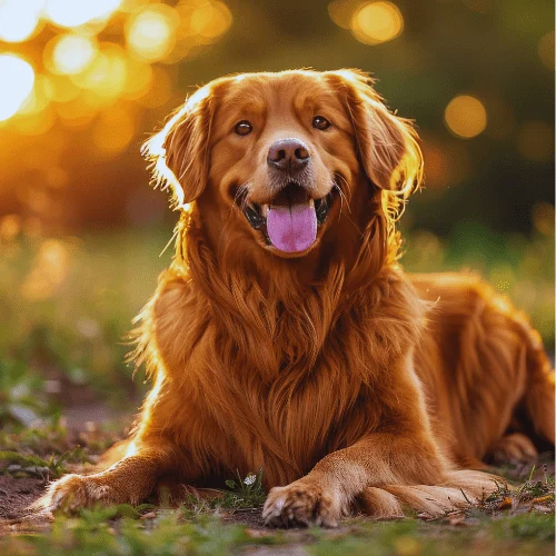 red golden retriever